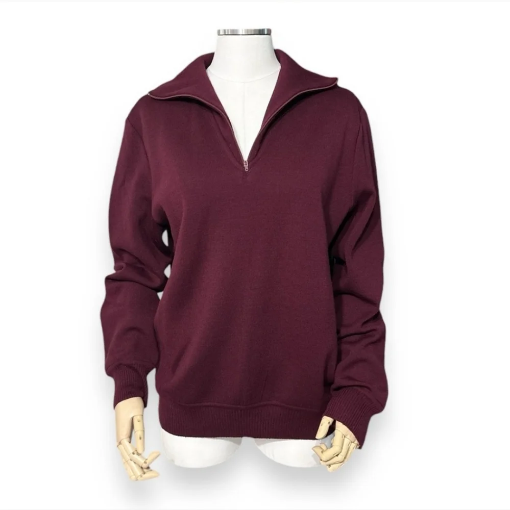 GIVENCHY FOR CHESA Wool Quarter Zip Pullover